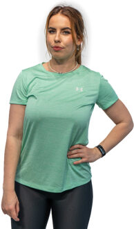 Under Armour Tech Twist Sportshirt Dames XS/34 Groen
