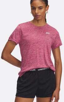 Under Armour Tech Twist T-shirt Dames-Berry,Wit - XS
