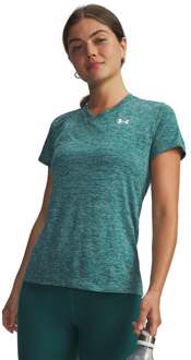Under Armour Tech Twist T-shirt Dames-groen, wit - M
