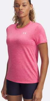 Under Armour Tech Twist T-shirt Dames-Pink,Wit - XS