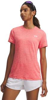 Under Armour Tech Twist T-shirt Dames-rood, wit - XL