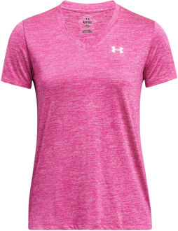 Under Armour Tech Twist V-Neck sportshirt dames Pink - 40/L