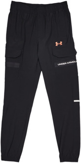 Under Armour Tech Utility Broeken Kinder - Zwart - Maat 127 - 137 CM - Poly Woven Black