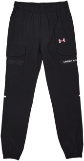 Under Armour Tech Utility Woven Broeken Kinder - Zwart - Maat 137 - 149 CM - Poly Woven Black