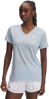 Under Armour Tech V-Neck Sportshirt Dames L/40 Blauw