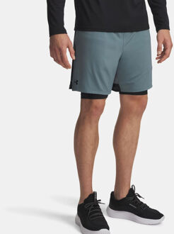 Under Armour Tech Vent 2in1 Shorts Heren-blaugrau - XL