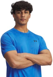 Under Armour Tech Vent Jacquard Sportshirt Heren S Blauw