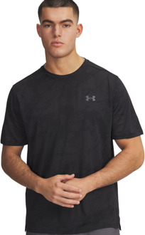 Under Armour Tech Vent Jacquard Sportshirt Heren S Zwart