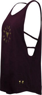 Under Armour The Rock All Day Hustle Strappy Tank Top Dames Vest 1345547 600 Bourgogne