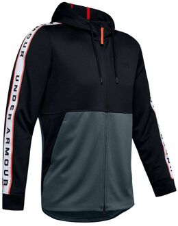 Under Armour Track Jacket met lange mouwen en colourblock voor heren Zwart