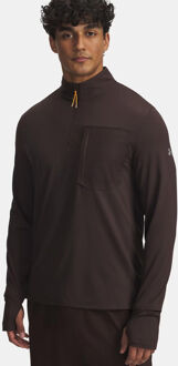 Under Armour Trail Run Quarter-Zip Hardloopshirt Heren bruin - XL