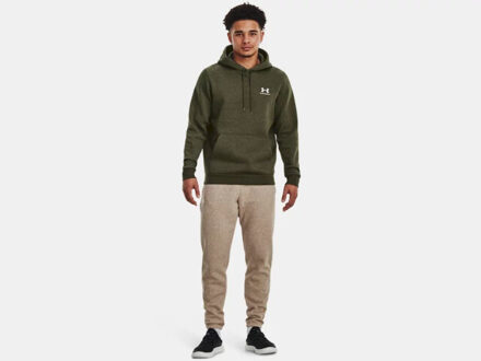 Under Armour ua essential fleece hoodie-grn hoodie heren - - maat M Groen