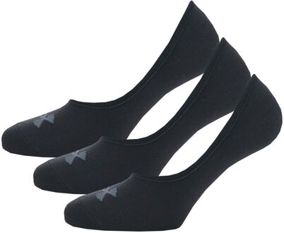 Under Armour UA Essential LOLO sneakersokken voor heren, set van 3, zwart - M