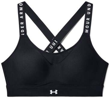 Under Armour UA Infinity High Bra - Black-Black-White Size : XS