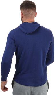 Under Armour UA Rival badstoffen hoodie met groot logo voor heren, blauw - S