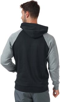 Under Armour UA Rival fleecehoodie met kleurvlakken voor heren, zwart-grijs