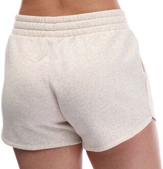 Under Armour UA Rival fleeceshort voor dames, havermoutkleur Beige