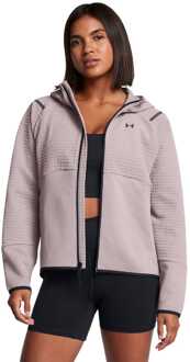 Under Armour Unstoppable Fleece Grid Hoodie in grijs voor dames