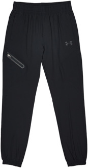 Under Armour Unstoppable Wvn Broeken Kinder - Zwart - Maat 122 - 127 CM - Poly Woven Black