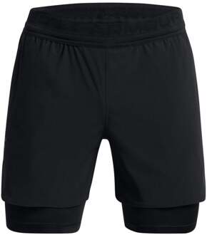 Under Armour Vanish Elite 2in1 Shorts Heren-Zwart - XL