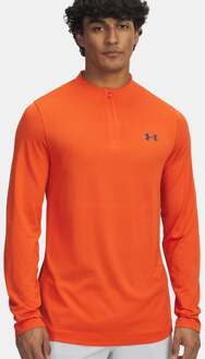 Under Armour Vanish Elite Seamless 1/4 Zip Longsleeve Heren-oranje - XL