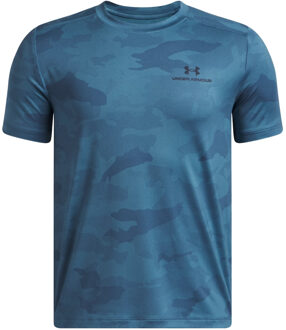 Under Armour Vanish Printed Sportshirt Jongens 152 Blauw dessin