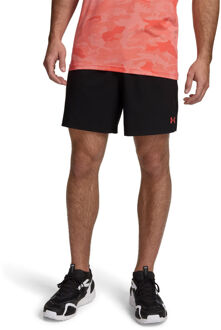 Under Armour Vanish Woven 2.0 6in Shorts Heren-zwart, rood - M