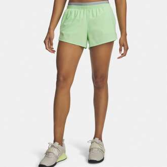 Under Armour Vanish Woven 3in Shorts Dames-groen, grijs