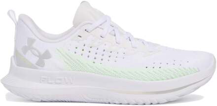 Under Armour Velociti 4 Neutrale Schoen Dames-Wit,Groen - 37.5,38,38.5,39,40,40.5,41,42,42.5