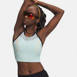 Under Armour Velociti Elite Crop  Hardloopshirt Dames-mint, koraal - XS