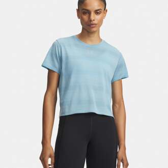 Under Armour Velociti  Hardloopshirt Dames-lichtblauw, zilver - S