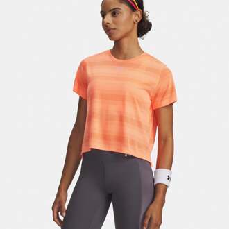 Under Armour Velociti  Hardloopshirt Dames-oranje, zilver - XS,S,M,L,XL