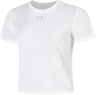 Under Armour Velociti  Hardloopshirt Dames-wit, zilver - S