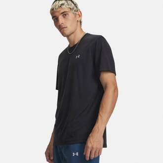 Under Armour Velociti  Hardloopshirt Heren-zwart, zilver - M