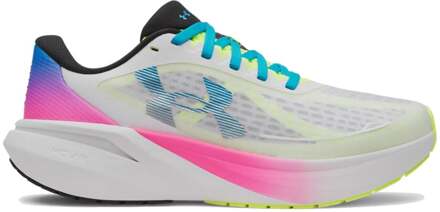 Under Armour Velociti Pace Neutrale schoen Dames-wit, pink - 42.5