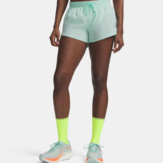 Under Armour Velociti Pro 3in  Hardloopshorts Dames-mint, zilver - XS