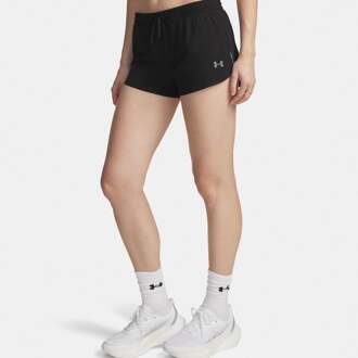 Under Armour Velociti Pro 3in  Hardloopshorts Dames-zwart, zilver - M