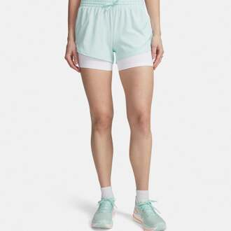 Under Armour Velociti Pro 4in 2n1  Hardloopshorts Dames-mint, zilver - XL
