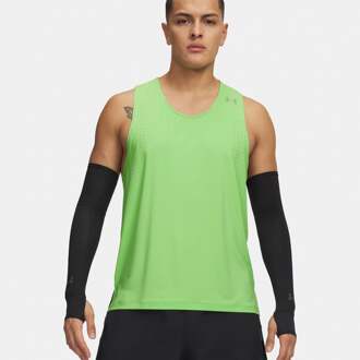 Under Armour Velociti Pro Singlet Hardloopshirt Heren-neongroen, zilver - XL