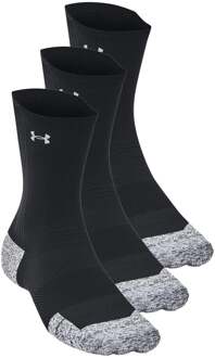 Under Armour Velociti Run Cush 3p Crew  Hardloopsokken Unisex-zwart, zwart - L