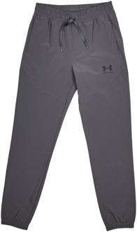 Under Armour Vibe Broeken Kinder - Grijs - Maat 160 - 170 CM - Poly Woven Grey