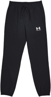 Under Armour Vibe Broeken Kinder - Zwart - Maat 127 - 137 CM - Poly Woven Black