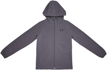 Under Armour Vibe Trainingspakken Kinder - Grijs - Maat 122 - 127 CM - Poly Woven Grey