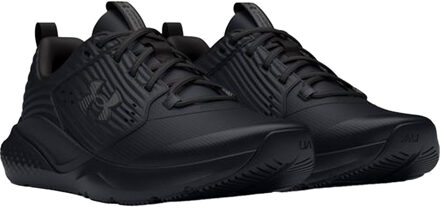 Under Armour Volwassen Charged Commit TR4-trainers voor uniseks (Zwart, Zwart) - EU 40.5 / UK 7