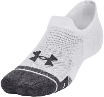 Under Armour Volwassen uniseks Ultra-Lage Trainingssokken (Set van 3) (Wit) - EU 42 - 45