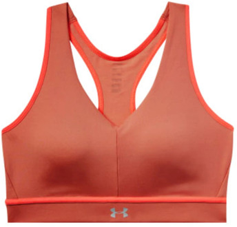 Under Armour Vrouwen Qulaifier Sportbeha Training Top 1344334 642 Oranje - M