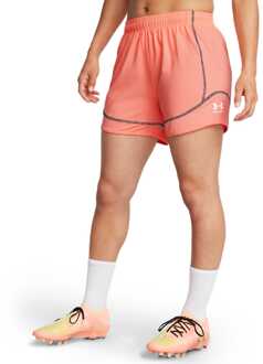 Under Armour Women's Under Armour Challenger Pro 4 inch Shorts in Oranje - UK 0-2 (Womens)