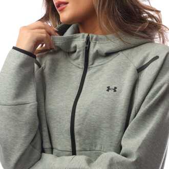 Under Armour Women's Under Armour Unstoppable Fleece Full-Zip Hoodie in Green Groen - UK 4-6 (Womens)