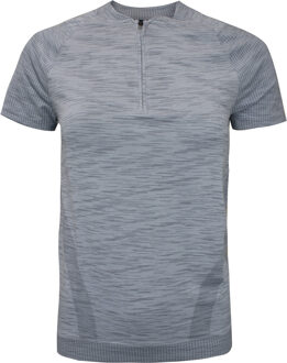 Under Armour Womens Half Zip Seamless T-Shirt Training Top 1348738 460 Blauw