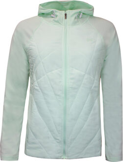 Under Armour Womens Sprint Hybrid Jacket Zip Up Hooded Track Top 1350784 403 - maat Groen